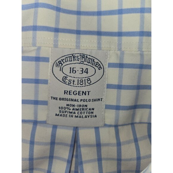 Brooks Brothers Regent Men's Dress Shirt 16-34 Non-Iron Cotton - Picture 5 of 6